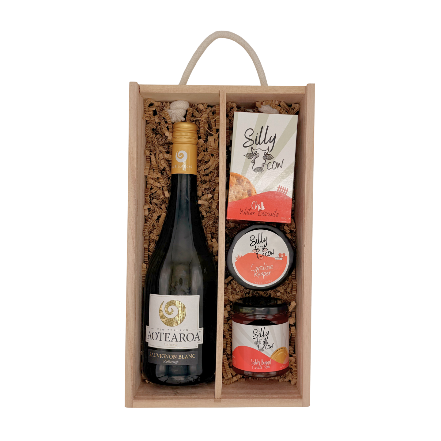 Spicy Cheese and Wine Gift Box